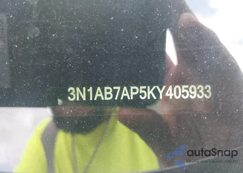 2019 Nissan Sentra S из США, поврежденный, VIN 3N1AB7AP5KY405933